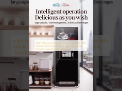 เครื่องทํากาแฟเอสเพรสโซ้ความดันสูง กับเครื่อง Macas เครื่องทํากาแฟกระบวนการขายแบบอัตโนมัติเต็ม