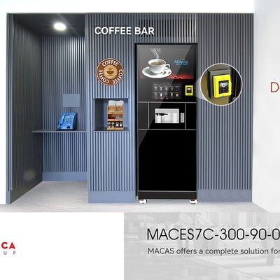 ซื้อ สถานีรถไฟใต้ดิน ขายปลีก เครื่องกาแฟพาณิชย์ที่มีจอสัมผัส 15A การผลิตออนไลน์