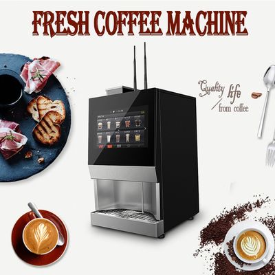 15.6inch Screen Table Top ถั่วไปยังถ้วยเครื่องขายกาแฟที่มีฟังก์ชัน IOT