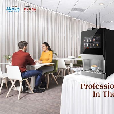 ซื้อ เครื่องขายกาแฟที่ถั่วสดสําหรับการทํากาแฟที่สะดวกสบายในสํานักงาน การผลิตออนไลน์