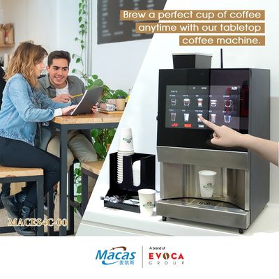 2.2L อุปกรณ์ทํากาแฟพาณิชย์ เครื่องขายถั่วไปยังถ้วย 2700W