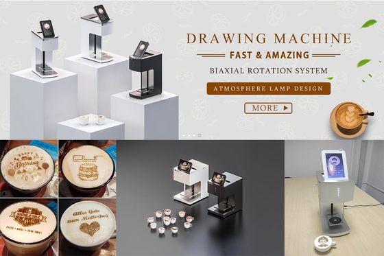 ซื้อ เครื่องพิมพ์เค้กกาแฟอาร์ตสีเดียว 15W พลังงาน การผลิตออนไลน์