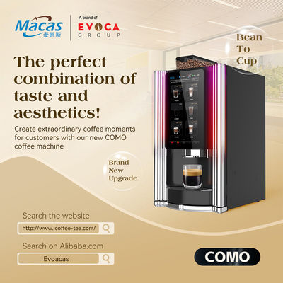 ซื้อ เครื่องขายกาแฟที่สะดวกและฉลาดจากถั่วไปไปยังถ้วยสําหรับสํานักงานและการจัดจําหน่าย HORECA การผลิตออนไลน์