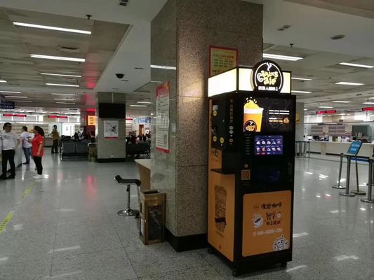 ชา กาแฟ นาแฟด่วน เครื่องขายเหรียญเหรียญที่ทํางาน 2200W