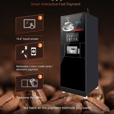 MACAS เครื่องขายกาแฟ เครื่องขายกาแฟ พร้อมจอโฆษณา 27 นิ้ว