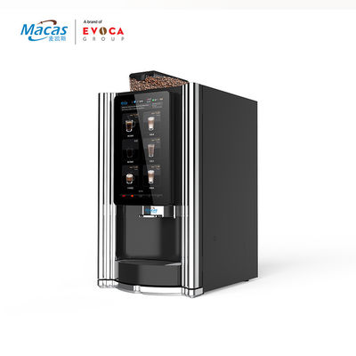 เครื่องขายกาแฟพาณิชย์ 58 กิโลกรัม หน้าจอสัมผัส 15.6 นิ้ว ผนังโลหะ