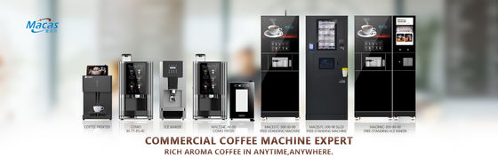 ราคาดี OEM ซัพพลายพื้นยืน เครื่องชงกาแฟชาด่วน พร้อมจอโฆษณา 27 นิ้ว ออนไลน์