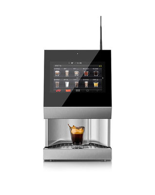 ความดันเฉลี่ย AC220V/50HZ 110V/60Hz เครื่องขายกาแฟถั่วถึงถ้วย สําหรับตลาด