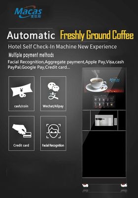 เครื่องทํากาแฟที่ยืนบนพื้นที่มีประสิทธิภาพสูง เพื่อทํากาแฟอย่างต่อเนื่อง